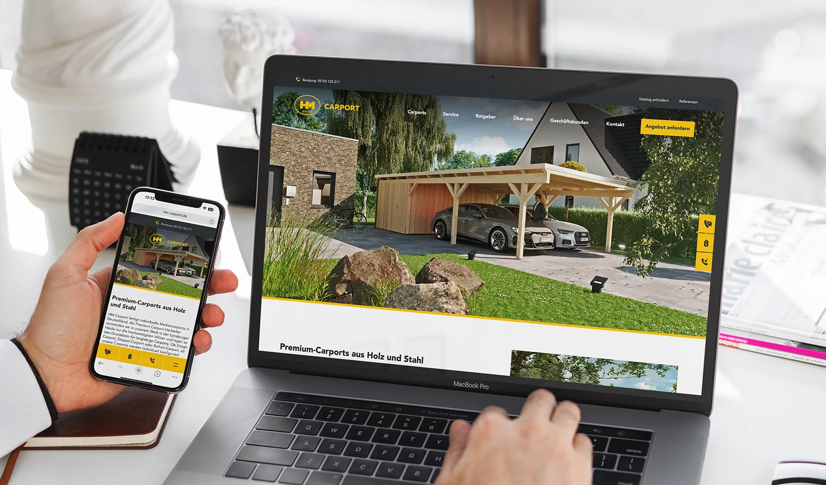 Contao Website für HM Carport