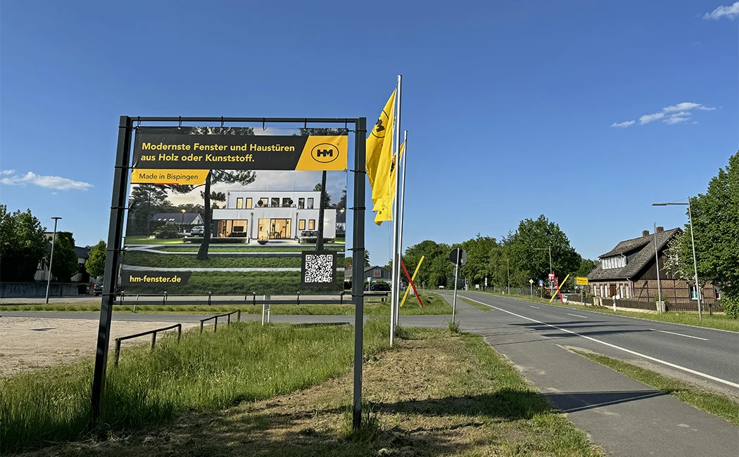 Aufsteller für PVC-Banner