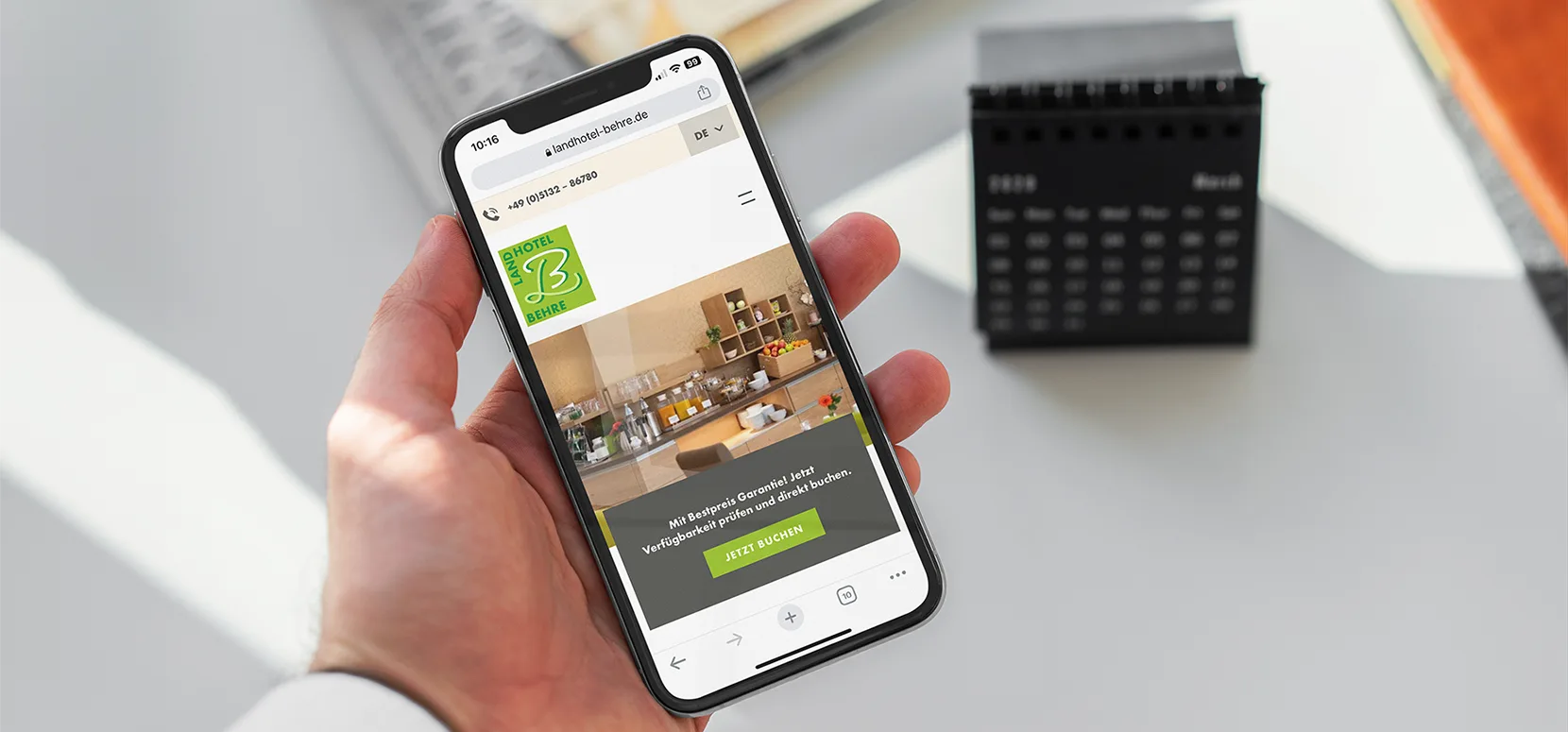 Neue Website für Hotel bei Hannover