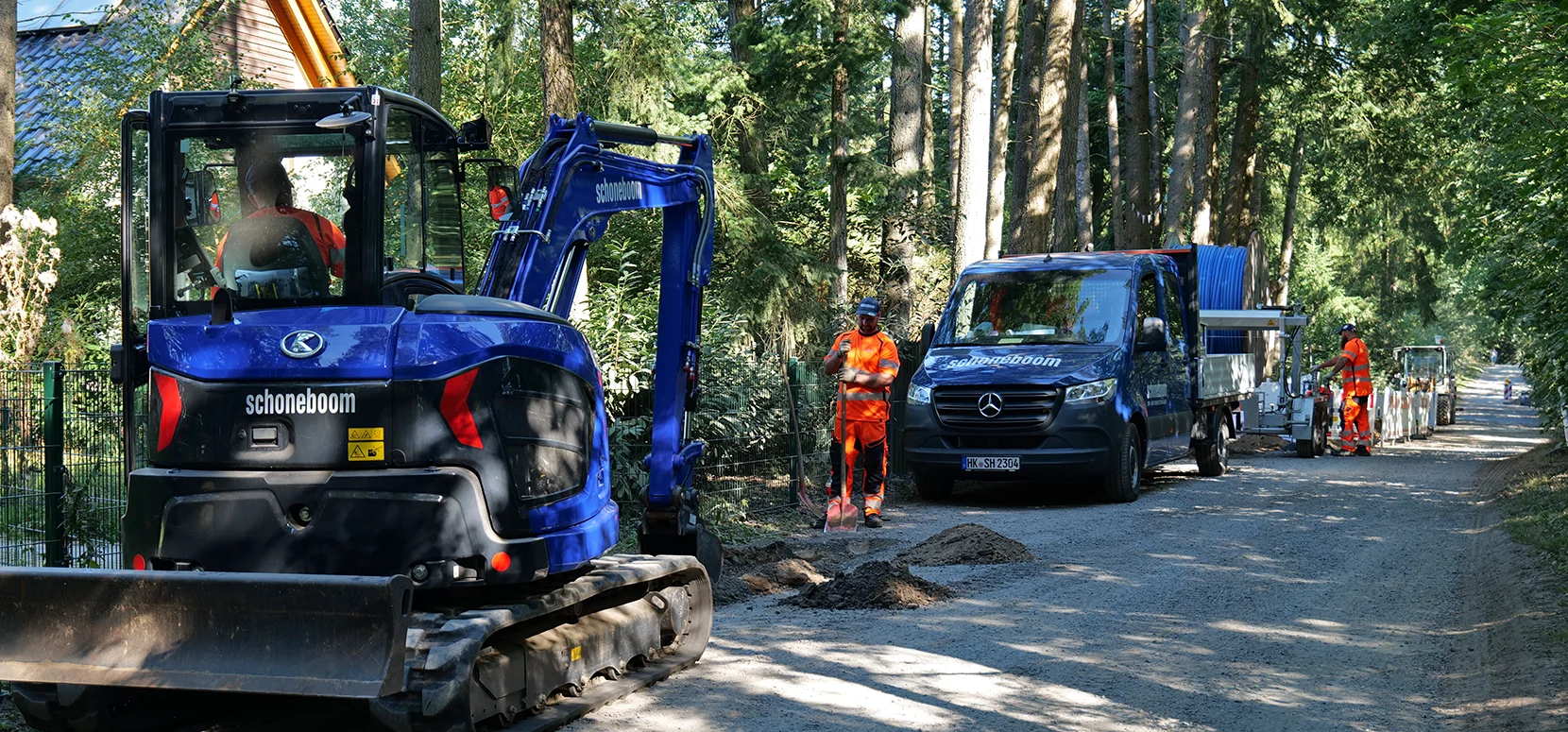 Fahrzeugbeschriftung für Baufahrzeuge