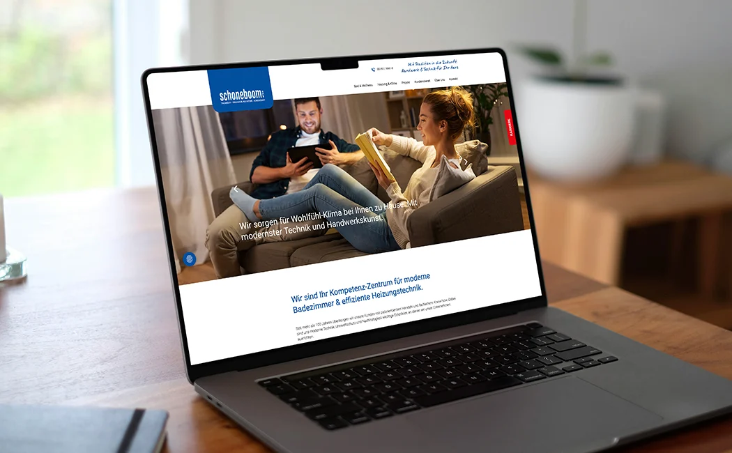 Website für Heizungsbetrieb im Responsive Design