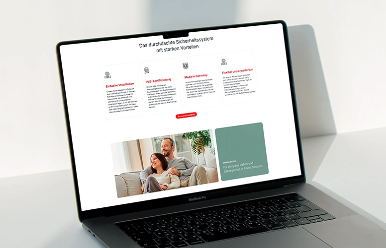 Webdesign und Suchmaschinenoptimierung für Deutschlands Alarmanlage